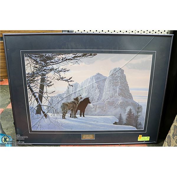 RCMP GOLF TOURNAMENT WOLF ARTWORK - CRACK