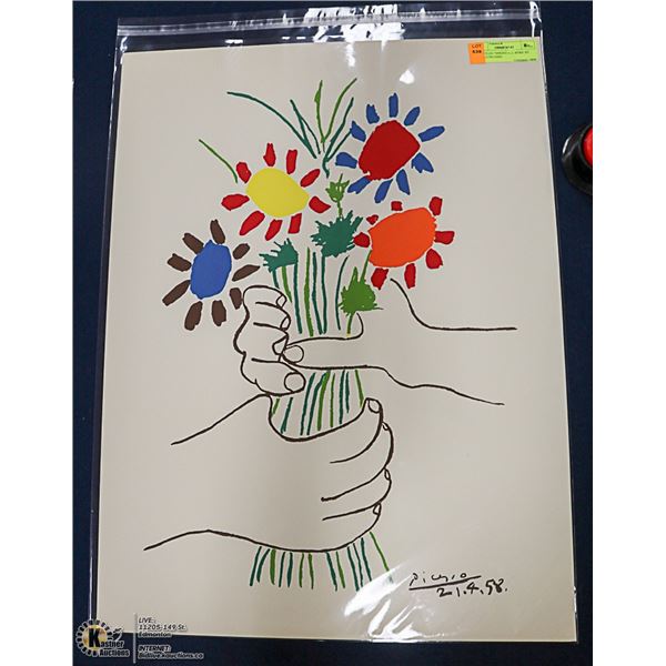 UNTITLED "SPRING FLOWERS' BY PABLO PICASSO