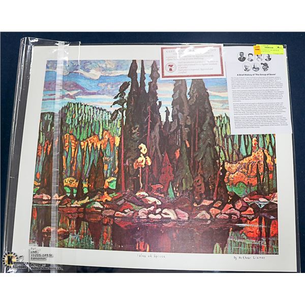 "ISLES OF SPRUCE" BY ARTHUR LISMER WITH COA