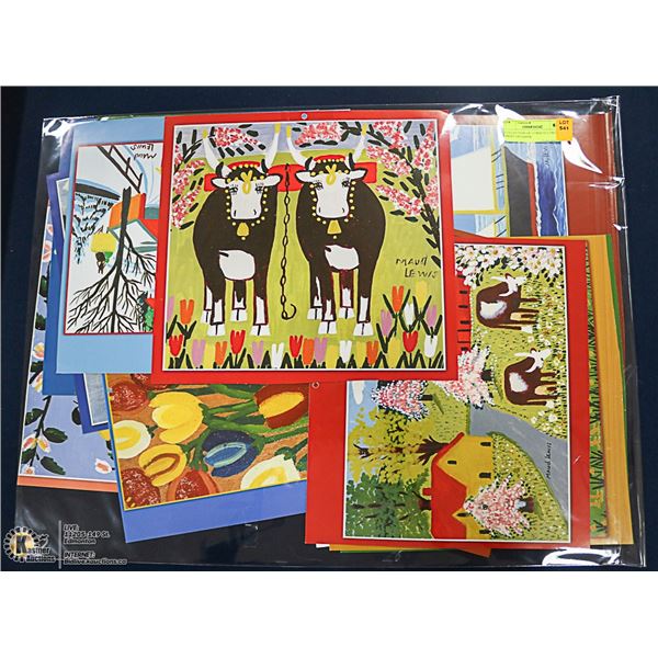 COLLECTION OF 13 MAUD LEWIS PRINT ON PAPER