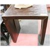 Image 1 : LEATHER LOOK SIDE TABLE-15" X 21-1/4" X 22"HIGH