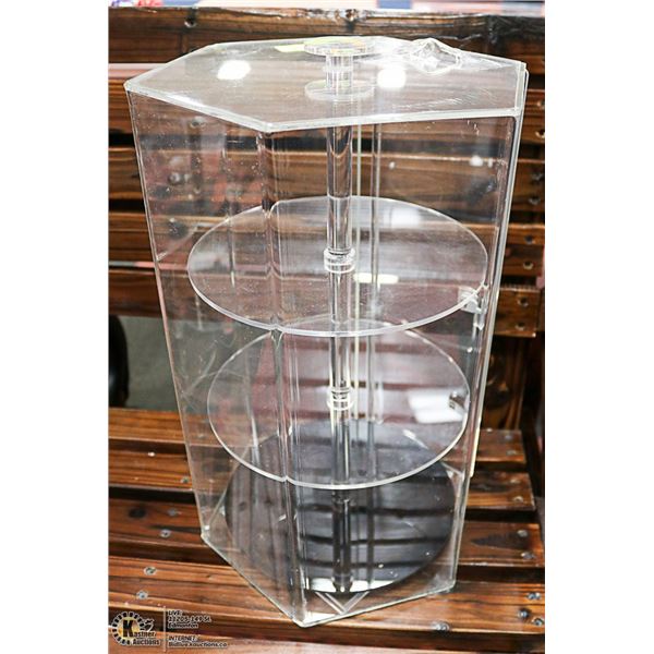 HEXAGON DESIGN ACRYLIC COUNTERTOP DISPLAY