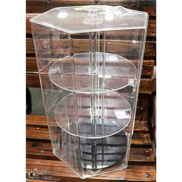 HEXAGON DESIGN ACRYLIC COUNTERTOP DISPLAY