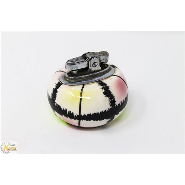 UNIQUE LIGHTER FUNKY CERAMIC BASE JAPAN