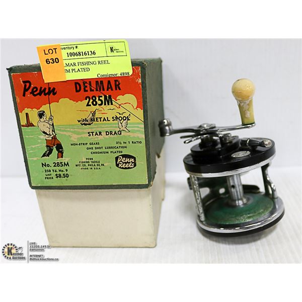 PENN DELMAR FISHING REEL CHROMIUM PLATED