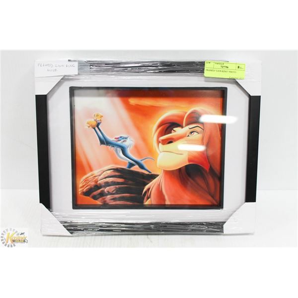FRAMED "LION KING" PHOTO