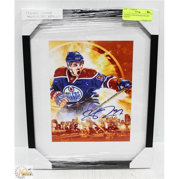 FRAMED CONNOR MCDAVID ART REPRINT