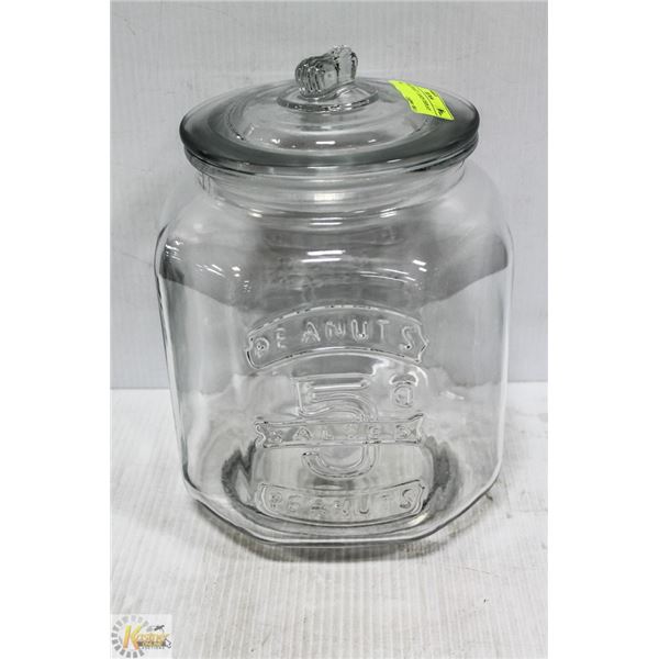 LARGE PEANUT / CANDY DISPLAY JAR