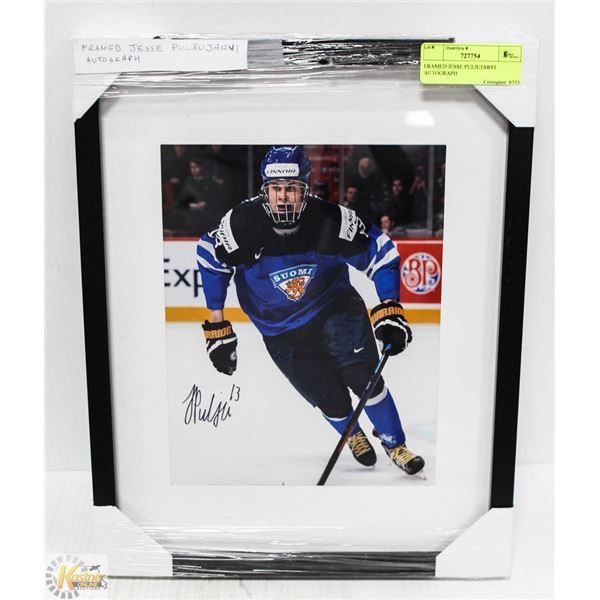 FRAMED JESSE PULJUJARVI AUTOGRAPH