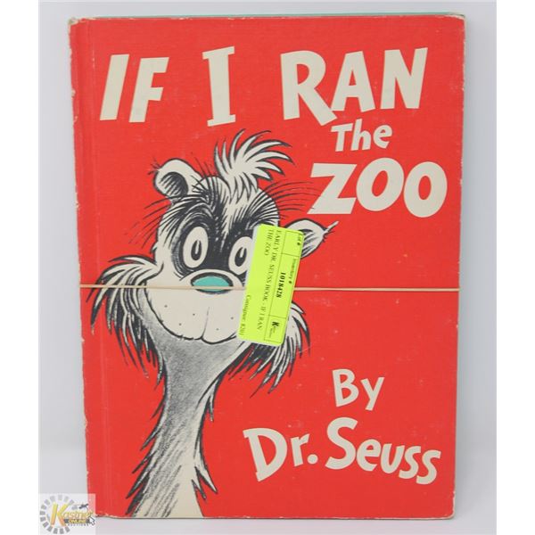 EARLY DR. SEUSS BOOK - IF I RAN THE ZOO