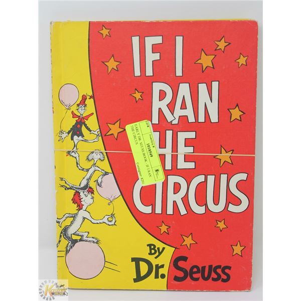 EARLY DR. SEUSS BOOK - IF I RAN THE CIRCUS