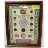 Image 1 : GEORGE VI FRAMED CANADA COIN SET