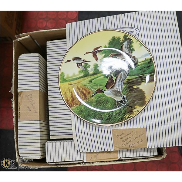DUCKS UNLIMITED SERIES 1-7 COLLECTOR DUCK PLATES