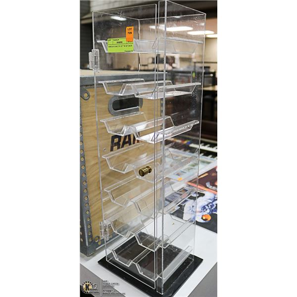 DISPLAY CASE 2' H  X 7" W X5" DEEP