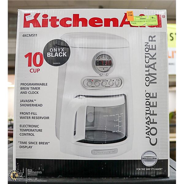 KITCHENAID BLACK 10 CUP COFFEE MAKER