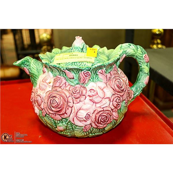 1987 HALDON GROUP ROSE TEAPOT