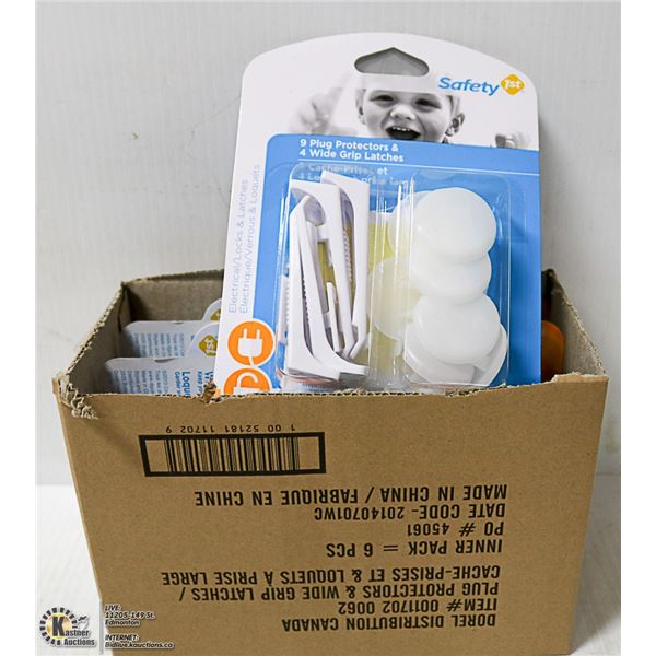 NEW CASE OF 6 PACKS OF SAFETY 1ST COMBO PACKS INCL