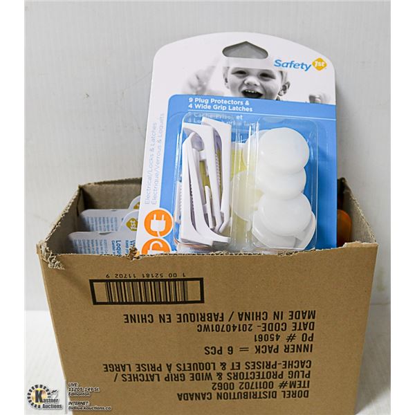 NEW CASE OF 6 PACKS OF SAFETY 1ST COMBO PACKS INCL