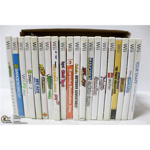 20 NINTENDO WII GAMES