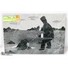 Image 1 : SOAPSTONE INUIT WALL ART 8"X12"