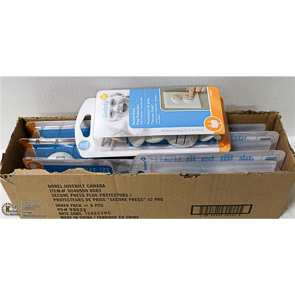 CASE OF 6 PACKS OF NEW SAFETY FIRST PLUG PROTECTOR