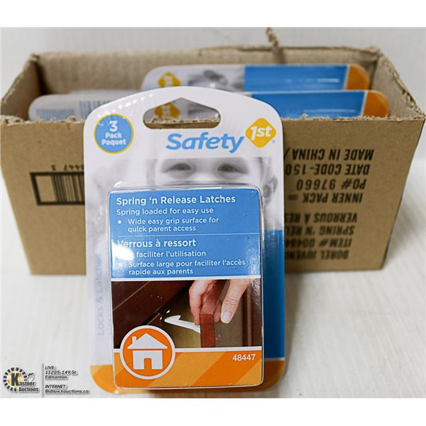 CASE OF 4 NEW SAFETY 1ST SPRING N RELEASE LATCHES