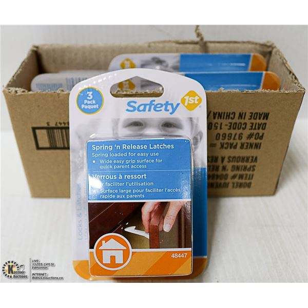 CASE OF 4 NEW SAFETY 1ST SPRING N RELEASE LATCHES
