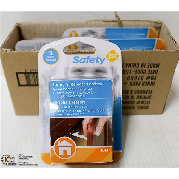 CASE OF 4 NEW SAFETY 1ST SPRING N RELEASE LATCHES