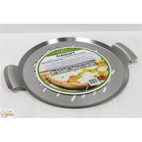 NEW CUISINART 13" GRILL TOPPER FOR GOURMET PIZZA