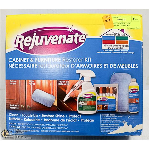 REJUVENATE CABINET AND FURNITURE RESTORER KIT