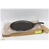 Image 1 : NEW OVAL PRE-SEASONED CAST IRON PAN