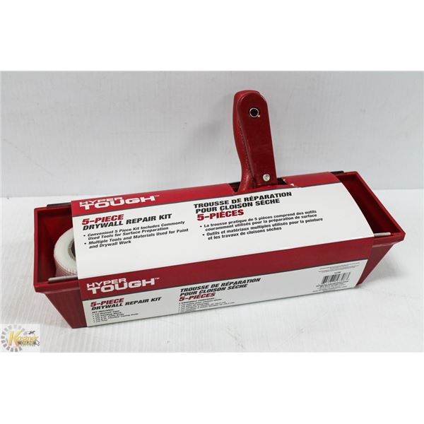NEW HYPER TOUGH 5-PIECE DRYWALL REPAIR KIT