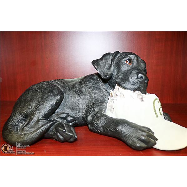 DUCKS UNLIMITED BLACK LAB DOOR STOP