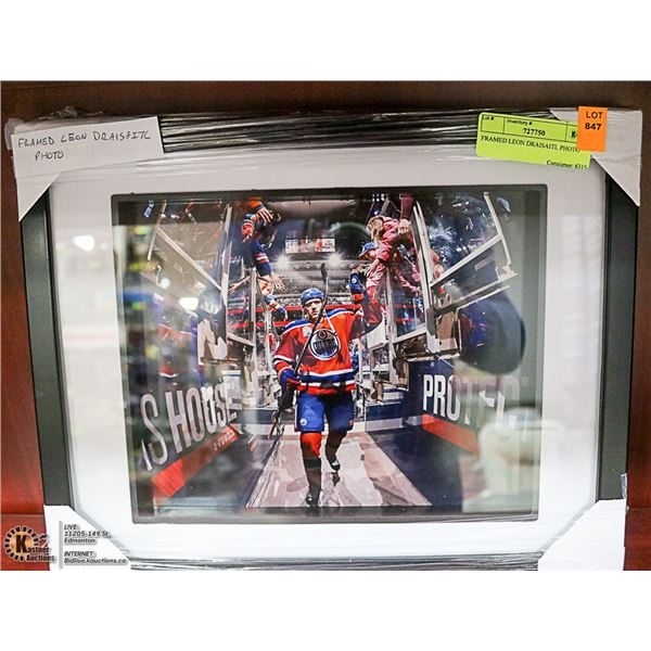 FRAMED LEON DRAISAITL PHOTO