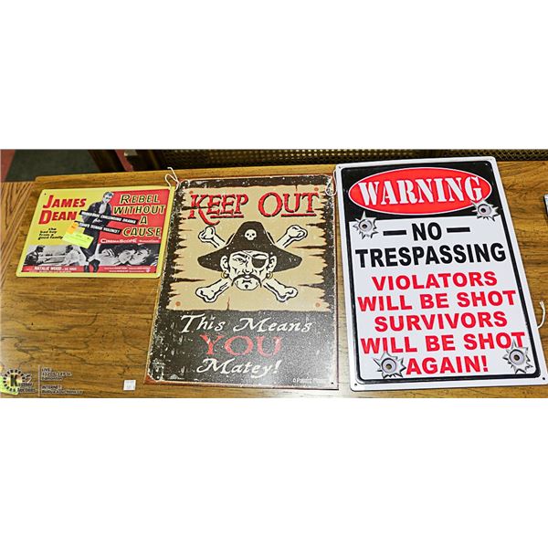 JAMES DEAN -PIRATE-WARNING SIGNS