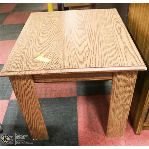 WOOD COFFEE END TABLE 26 X 24