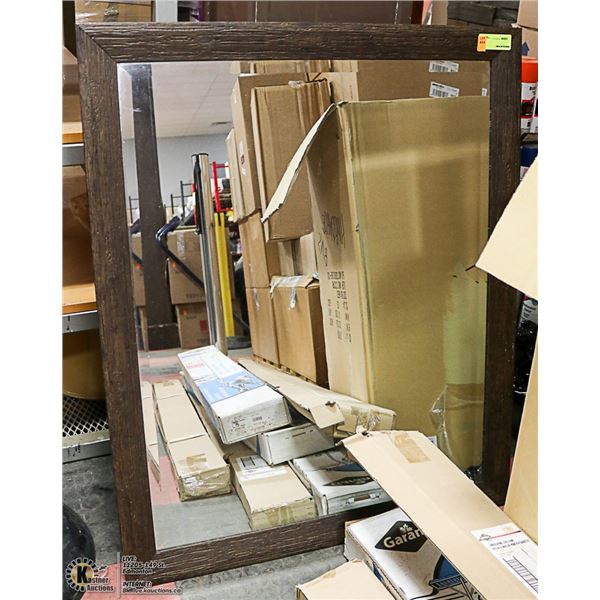 RUSTIC WOOD FRAMED MIRROR