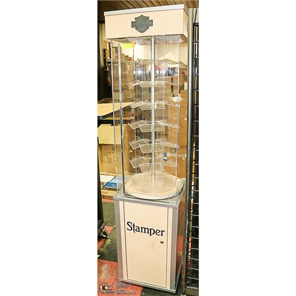 HARLEY DAVIDSON STAMPER DISPLAY RACK 6FT TALL