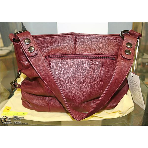 YALUXE PROFESSIONAL LEATHER COMPANY RED LEATHER