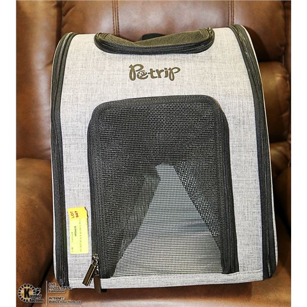 PETRIP BLACK & GREY PET CARRIER