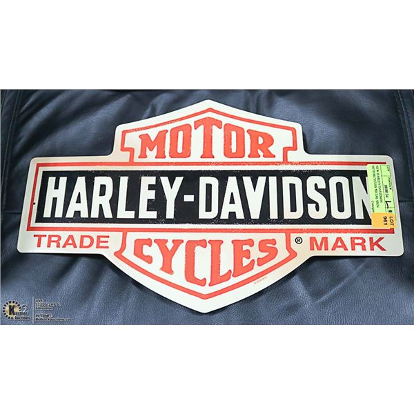 NEW HARLEY-DAVIDSON MOTORCYCLES METAL SIGN