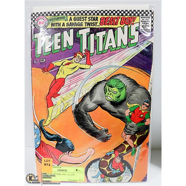 # 6 TEEN TITANS 1966 12 CENT COMIC