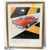 Image 1 : 11 X 14 ORIGINAL FRAMED AD 1967 FORD FAIRLANE