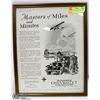 Image 1 : 11 X 14 ORIGINAL FRAMED AD 1929 CHEVY CARS/PLANES