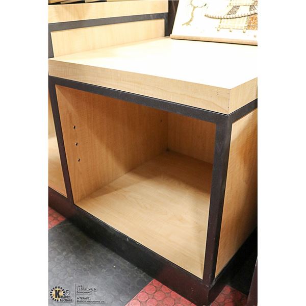 LOT OF 2 HARLEY DAVIDSON ROLLING SHELF DISPLAYS