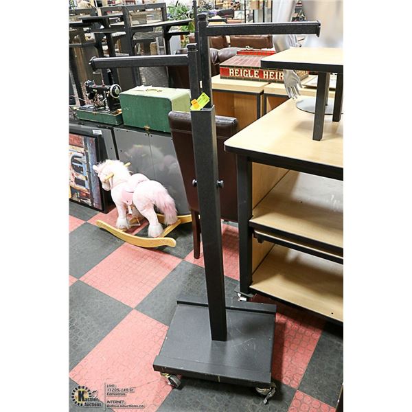 HARLEY DAVIDSON ADJUSTABLE HEIGHT CLOTHING RACK