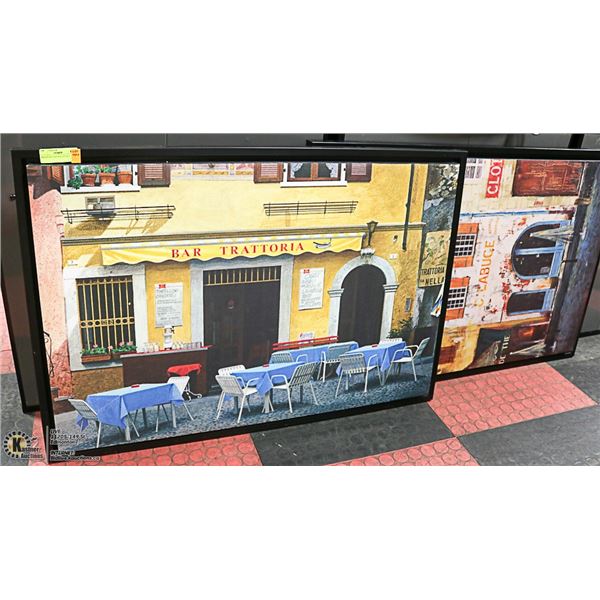 PRINTS ON CANVAS-LOT OF 2