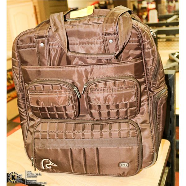 DUCKS UNLIMITED LUG LUGGAGE ON WHEELS 19"X15"