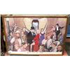 Image 1 : MICARELLI GONE WITH THE STARS WOOD FRAMED PICTURE