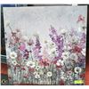 Image 1 : FLOWER WALL ART 24"X24"
